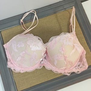 Delicates Pink Lace Bra Every Day Underwire 36D
